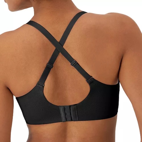 Bali Breathe Wireless T-Shirt Bra DF7594 Black 2XL NWT - Picture 6 of 8